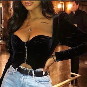 House Of CB Velvet Top